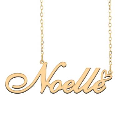 Imagem de A168A Colar de nome personalizado personalizado personalizado colar de nome banhado para mãe filha amizade feminino dia dos namorados aniversário de Natal ano novo, Metal, Sem pedras preciosas