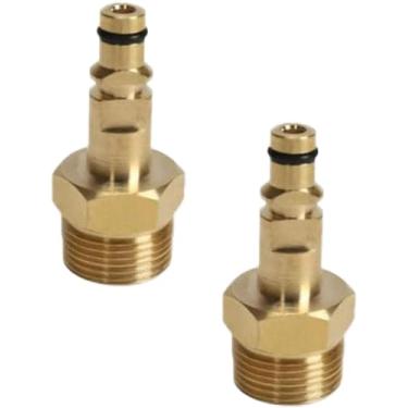 Imagem de 2 peças de adaptador dourado M22 adaptador de mangueira de lavadora de alta pressão tubo de pressão conector rápido encaixe conversor para arruela série K peças de reposição e acessórios lavadora de