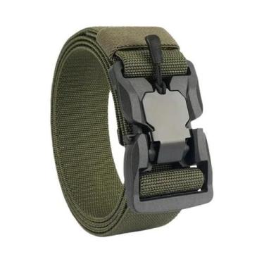 Imagem de Cinto Tático Masculino Elástico Com Fivela Magnética De Liberação Rápi