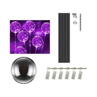 Imagem de Balões LED Transparentes Luminosos, Pacote Com 6, Para Casamentos, Ani