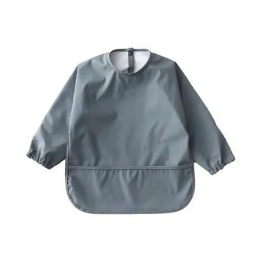 Imagem de Babadores Impermeáveis Para Bebês Meninos E Meninas Com Mangas Longas,