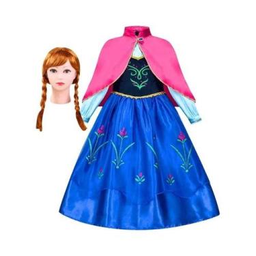 Imagem de Fantasia De Princesa Anna Frozen Para Meninas, Traje De Festa De Hallo