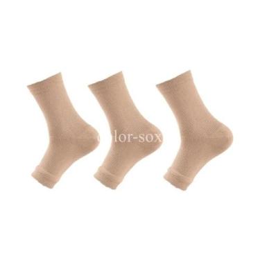 Imagem de Meias De Compressão Para Suporte De Tornozelo, 2 Pares, Design Com Pon