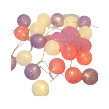 Imagem de Guirlanda De Luzes De Algodão 1.5/3M Para Decorações De Natal, Festas 