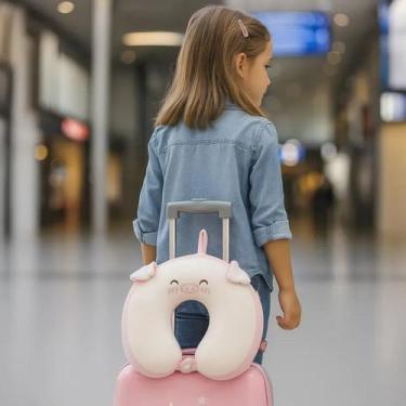 Imagem de Protetor De Pescoço Infantil Para Viagem Seguranca Carro - Tibaby, Ros