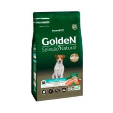 Imagem de Ração Golden Seleção Natural Mini Bits para Cães Adultos de Porte Pequeno Sabor Frango e Arroz