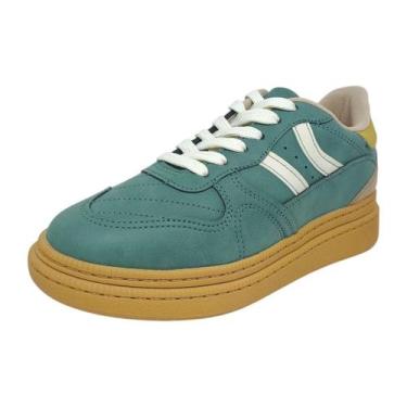 Imagem de Tênis Feminino Casual Flatform Conforto Estilo Leveza Moleca, Verde es