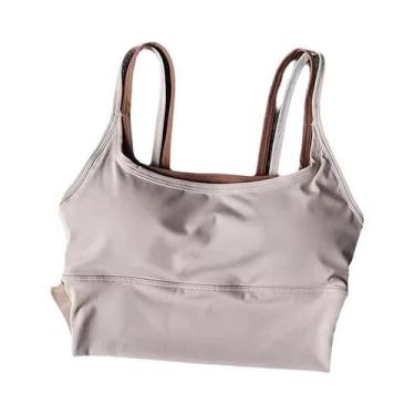 Imagem de Sutiã Esportivo Feminino Respirável E Antichoque, Top Cropped Sem Cost