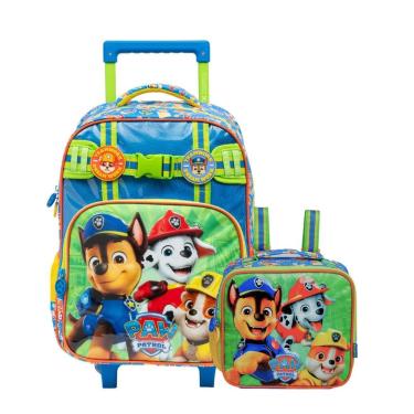 Imagem de Mochila De Rodas Lancheira Térmica Patrulha Canina Meninos