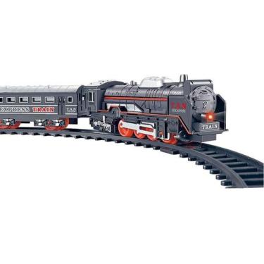 Imagem de Ferrorama Trem Ferroviário de Brinquedo com 3 Vagões 15 Trilhos com So