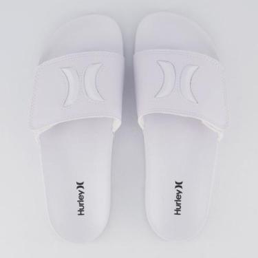 Imagem de Chinelo Hurley Slide tiras autocolantes Branco, 41-42