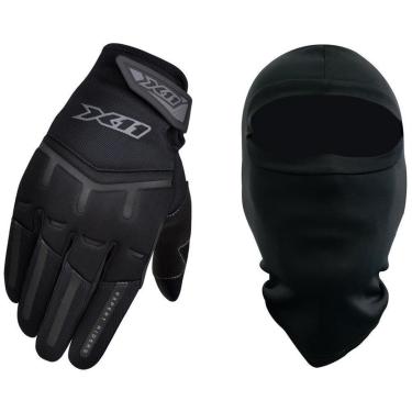Imagem de Kit Luva X11 FIT X Masculina Com Função Touchscreen Motociclista + Balaclava-Masculino