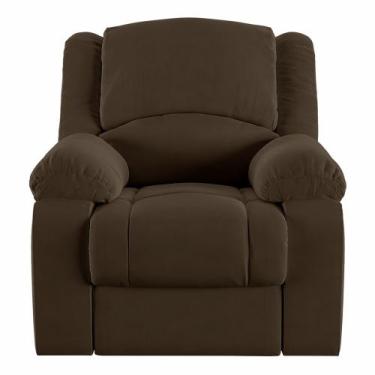 Imagem de Poltrona do Papai Reclinável Sala de Cinema Barcelona Manual Veludo Ma