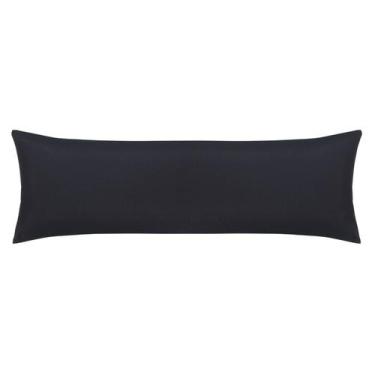 Imagem de Fronha Super Body Pillow Toque Acetinado 50X145cm Altenburg Cor:Preto,