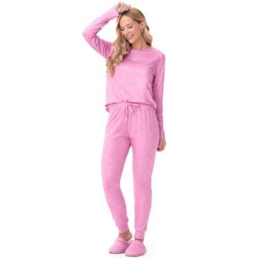 Imagem de Pijama Manga Longa Estampado Rosa - Zee Rucci, M