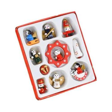 Imagem de Pingentes De Trem De Madeira, Decorações Para Árvore De Natal, Mini En