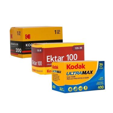 Imagem de Filme negativo Kodak Kodacolor 200 colorido (filme em rolo de 35 mm, 36 exposições) + Filme negativo colorido Kodak Professional Ektar 100 (filme em r