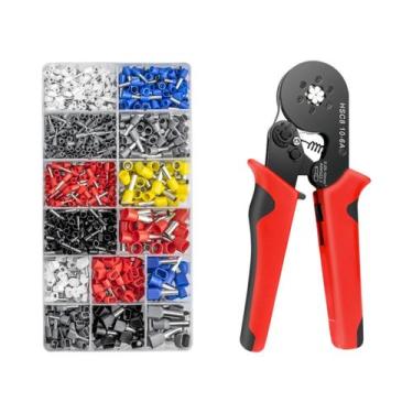 Imagem de Kit De Conectores Terminais Tubulares Isolados Para Cabos Elétricos E 