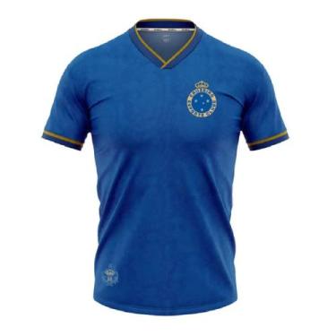 Imagem de Camisa Retrômania Cruzeiro 2003 Home Tríplice Coroa - Feminina, M, Azu
