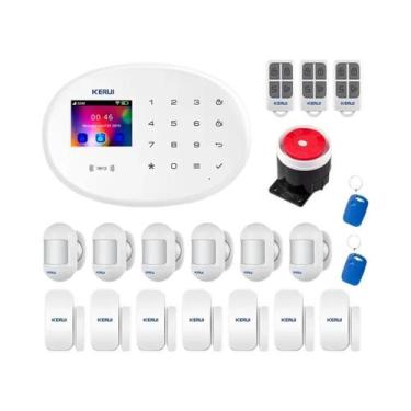 Imagem de Kit De Sistema De Alarme Inteligente WIFI GSM Com Sensor De Porta, Det