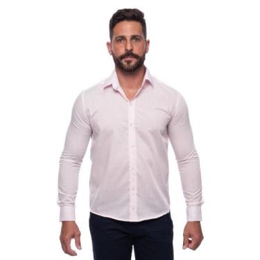 Imagem de Camisa Social Masculina Slim Manga Longa Lisa Não Amassa - Teodoro, GG