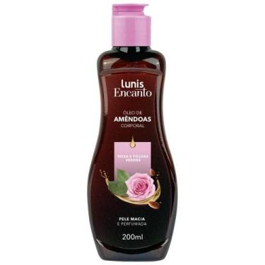 Imagem de Oleo De Amendoas Corporal Lunis Encanto Rosa E Folhas Verdes 200ml