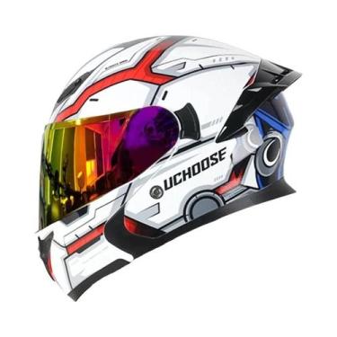 Imagem de Capacete Modular Unissex Com Lentes Duplas Para Motocicleta, Lentes Au