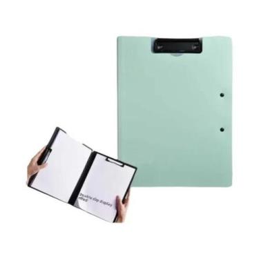 Imagem de Prancheta Organizadora A4 Com Clipe Duplo Para Documentos E Bloco De N