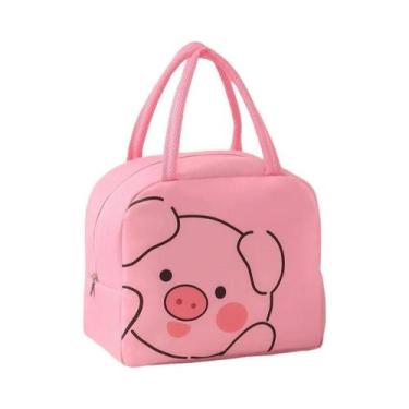 Imagem de Lancheira Portátil De Desenho Animado De Bichinhos Fofos Em Tecido Oxf