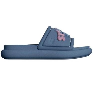 Imagem de Chinelo Slide Melissa Free Puff Slide + Disney Stich Azul-Feminino