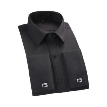 Imagem de Camisa Social Branca Clássica Masculina Com Colarinho Borboleta E Grav