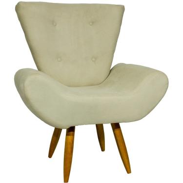 Imagem de Poltrona Decorativa Emilia Suede Para Sala Escritório Consultório Clique & Decore