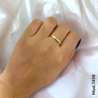 Imagem de Aliança em Ouro 18K Anatômica 2,60 mm com Acabamento Polido e Trabalho