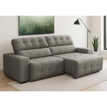 Imagem de Sofa 4 Lugares Retratil Reclinavel 250cm Veludo Atualle Ferguile