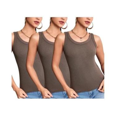 Imagem de Camiseta Básica De Cor Sólida Para Mulheres plus Size, Moda Casual Par