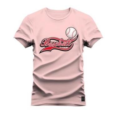 Imagem de Camiseta Plus Size Estampada Algodão Unissex Baseball-Unissex