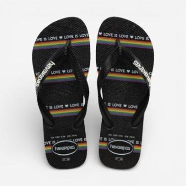Imagem de Chinelo Havaianas Top Pride Preto-Feminino