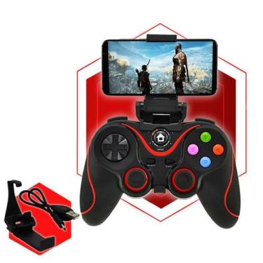 Imagem de Controle Joystick Sem Fio V8 Celular Wireless bluetooth Android Game J