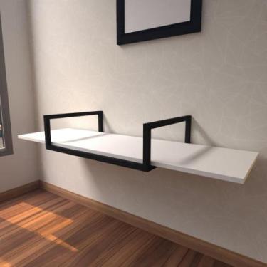 Imagem de Aparador Industrial Branco Off White Moderno Cantinho Café Escritorio 