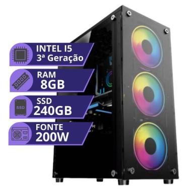 Imagem de Pc Gamer Computador Intel I5 3470 Ssd 240gb Memoria Ram 8gb - MRP Info
