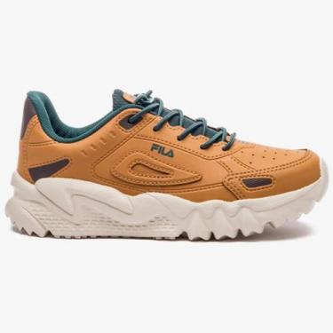 Imagem de Tênis Infantil Fila Venture Tracer, Marrom, Verde, 33