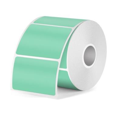 Imagem de Etiquetas Térmicas FINDAT Green - 4x3cm - Impermeáveis - 300 Unidades