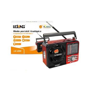 Imagem de Rádio Portátil Fm Am Sw A Pilha E Energia Recarregável Bluetooth Sd Pe