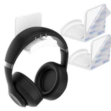 Imagem de Suporte Adesivo para Fones de Ouvido HomeMount 2 Unidades Branco