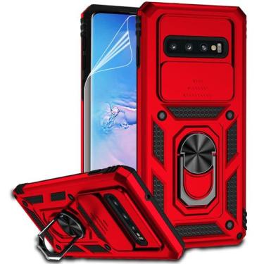 Imagem de Capa para Samsung Galaxy S10 com Tampa para Lente da Câmera, Protetor 