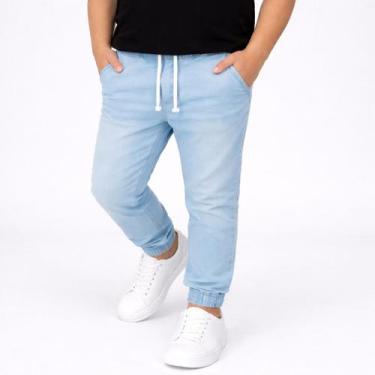 Imagem de Calça Jogger Jeans Infantil Bebê Menino Masculina 4 ao 14 Anos - Volgu