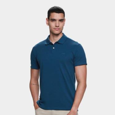 Imagem de Camisa Polo Colcci Casual Masculina, Azul claro, P