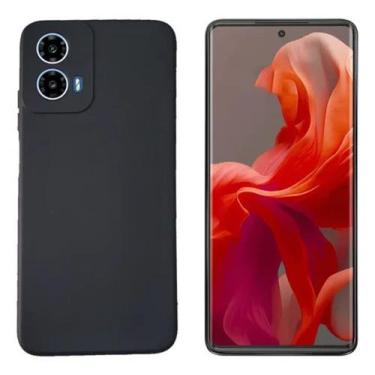 Imagem de Capa silicone Aveludado para Motorola Moto G85 Preto - LXL