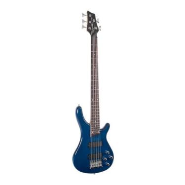 Imagem de Contrabaixo Elétrico Giannini GB-205A 5 cordas Techwood, Translucent B