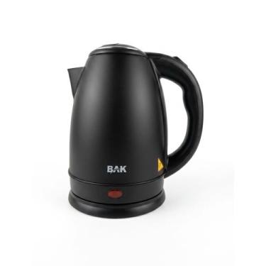 Imagem de Chaleira Elétrica Inox 1,8L 127v 1200w Cor Preta Matte - Bak, 110V